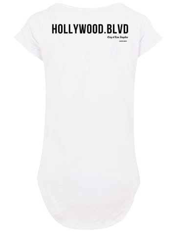 F4NT4STIC Long Cut T-Shirt PLUS SIZE  Hollywood boulevard in weiß