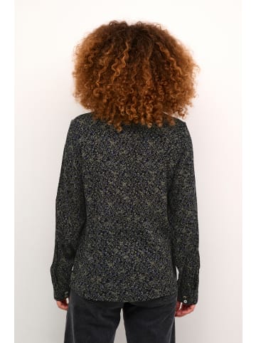Kaffe Langarm - Hemd KAjaden Regular fit in Midnight Petit Leaf Print