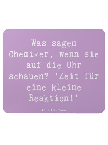 Mr. & Mrs. Panda Mousepad Spruch Chemiker Reaktion mit Spruch in Lavendeltraum