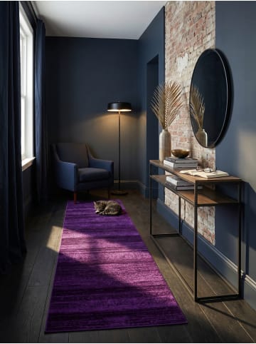 KADIMA DESIGN Teppich Kurzflor Waschbar Einfarbig INN Strapazierfähig OEKO-TEX in Violett