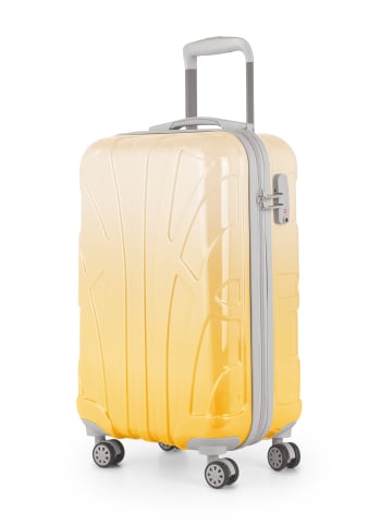 suitline Handgepäckkoffer 55x35x20 cm Carry-On 55cm Hartschale 34 L in Safari Sunrise