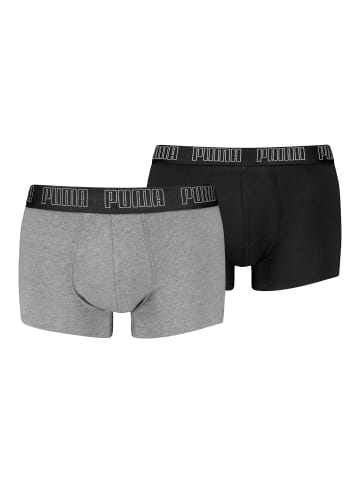 Puma Boxershort 2er Pack in Schwarz/Grau