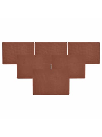 Ritzenhoff & Breker 6er Set Platzmatten Evara in Braun 43 x 30 cm