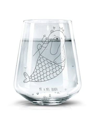 Mr. & Mrs. Panda Blümchentailglas Wassermann Astrologie ohne Spruch in Transparent