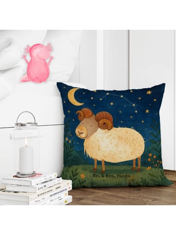 Mr. & Mrs. Panda Zierkissen Sternzeichen Widder Design ohne Spruch in Weiß