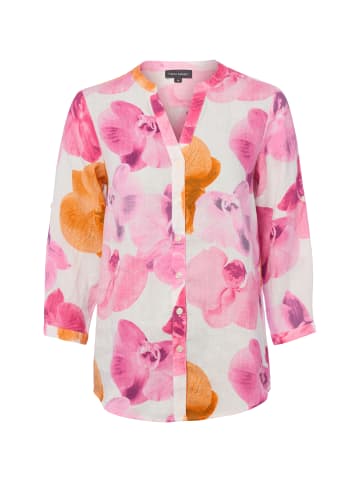 Franco Callegari Leinenbluse in pink weiß - 0102