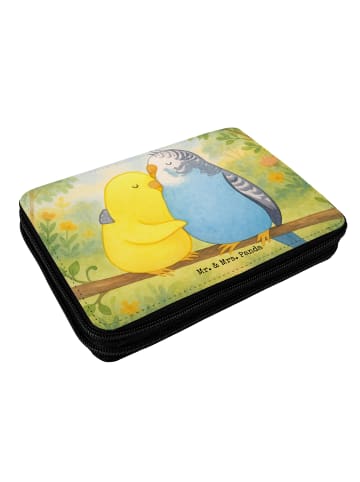 Mr. & Mrs. Panda Federpenal Wellensittich Liebe Design ohne Spruch in Weiß