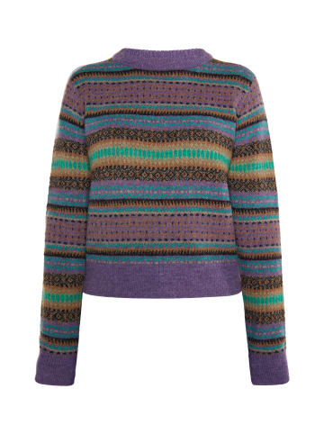 usha FESTIVAL Damen Strick Pullover in Violett Mehrfarbig