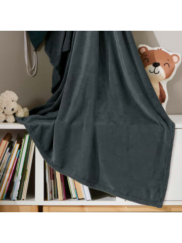 REDBEST Fleece, Microfaser Wohndecke 10er-Pack in anthrazit