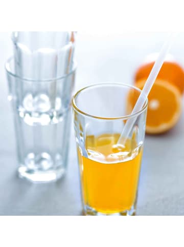 LEONARDO 6er Set Longdrinkgläser Rock 340 ml transparent in transparent