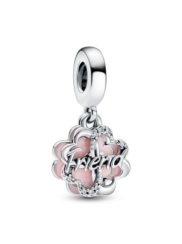 Pandora Charm-Anhänger Vierblättriges Kleeblatt Freundschaft Pink