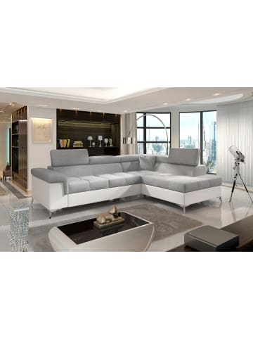 MF Design Eduardo Recamiere Rechts in Grau -  (L) 202 x (B) 275 x (H) 88 cm