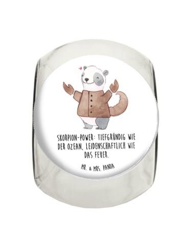 Mr. & Mrs. Panda Bonboniere Skorpion Astrologie mit Spruch in Weiß