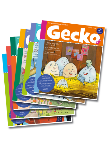 Gecko Kinderzeitschrift Jahresabo "Gecko Kinderzeitschrift" - 6 Hefte 