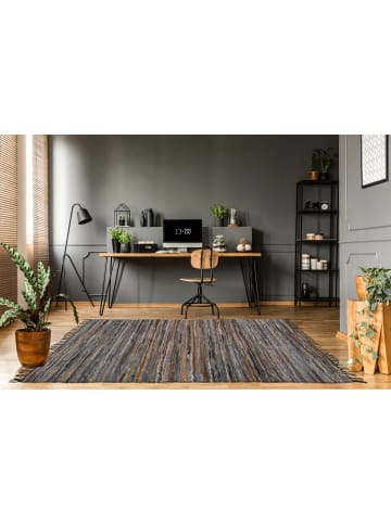 Kayoom Kurzflor Teppich Sonipat 110 in braun - multi - rechteckig