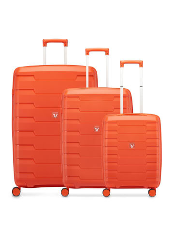Roncato Skyline 2.0 4 Rollen Kofferset 3-teilig mit Dehnfalte in arancio