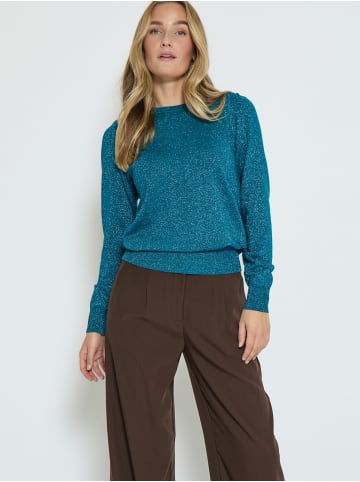 Peppercorn Pullover in Ocean Depths metallic
