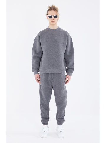 Megaman Basic Jogger Set Oversize Fit in Anthrazit-Melange