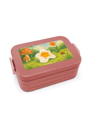 Mr. & Mrs. Panda MEPAL Bentobox Spiegelei Ei Design ohne Spruch in Rot Pastell