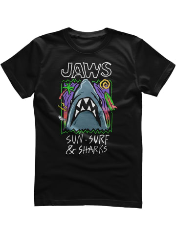 Jaws T-Shirt "JAWS Sun Surf & Sharks T-Shirt" in Schwarz