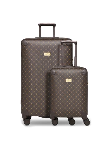 Lazarotti Palermo 4-Rollen Kofferset S+L dark brown 1