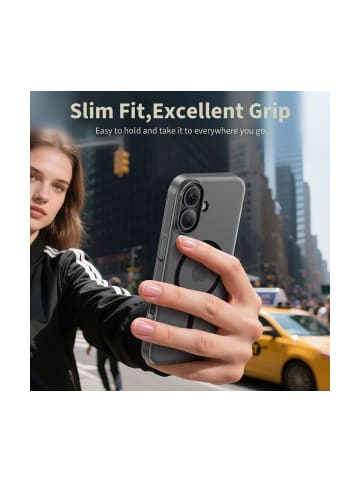 TechProtect Tech-Protect MagSlim Handyhülle iPhone 17 mattschwarz in Schwarz