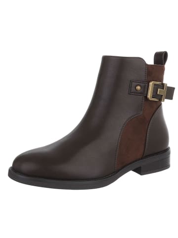 Ital-Design Stiefelette in Braun