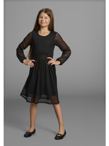 Bruno Banani Chiffonkleid in schwarz