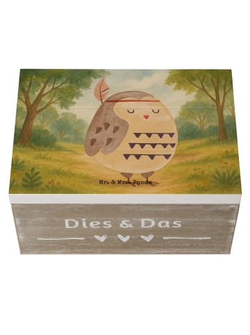 Mr. & Mrs. Panda Aufbewahrungsbox Eule Federschmuck Design ohne ... in Weiß