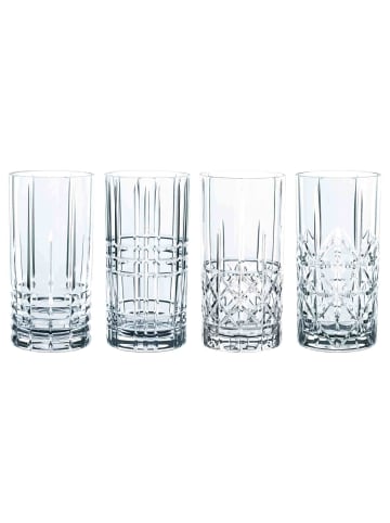 Nachtmann 4er Set Longdrinkgläser Highland 445 ml in transparent