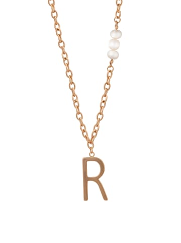 faina Women Necklace in Rose Gold White