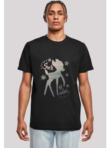 F4NT4STIC T-Shirt Disney Bambi Winter Deer  BLK in schwarz