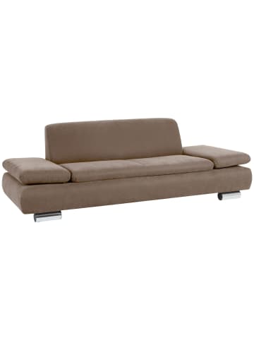 58 aufm Kessel SOFA 2,5-Sitzer Kaye Bezug Veloursstoff Metallfuß verchromt / sahara