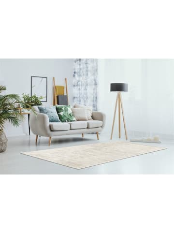 Kurzflor Teppich Karla 125 in Beige Silber