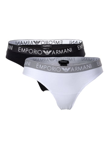 Emporio Armani Slip 2er Pack in Weiß/Schwarz