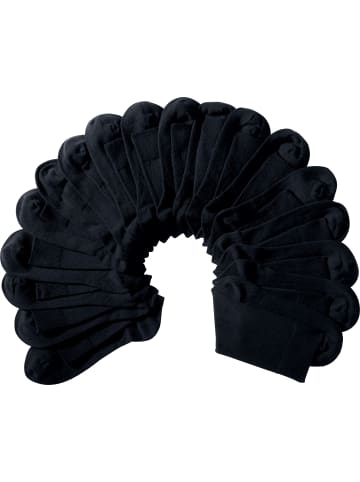 camano Baumwolle Unisex-Socken 9 Paar in schwarz