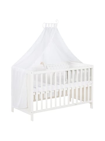 roba roba Multifunktionsbett Sterne grau 60x120 cm höhenverstellbar + Zubehör