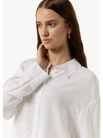 comma Bluse langarm in Weiß