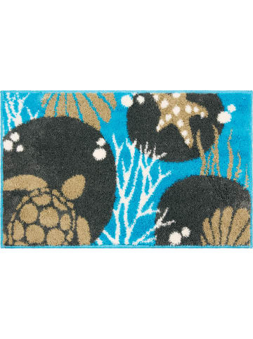 Erwin Müller Badematte Nemea in türkis-taupe