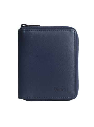VARGU Echtleder Geldbörse WENS 1-A mono in navy