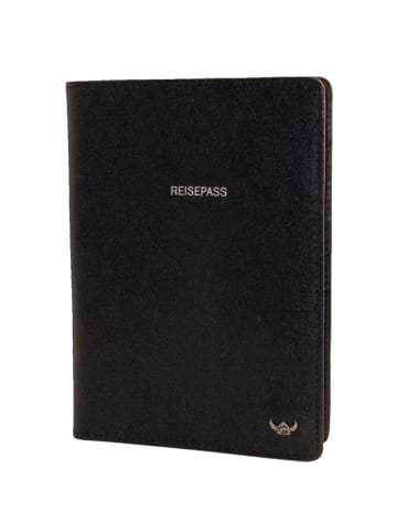Golden Head Colorado Reisepassetui RFID Leder 10 cm in schwarz