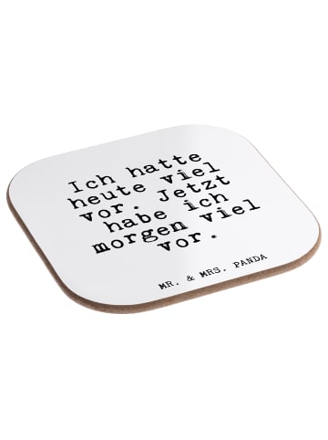 Mr. & Mrs. Panda Untersetzer Tasse Ich hatte heute viel... mit S... in Weiß
