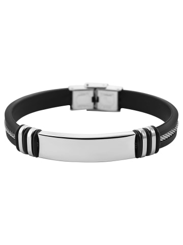 Adeliás Unisex Armband – Silikonarmband aus Silikon 20,5 cm in schwarz