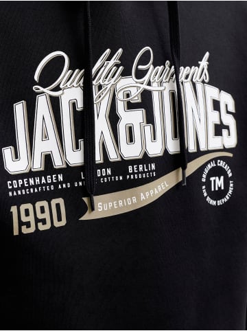 JACK & JONES PLUS Kapuzenpullover in Black