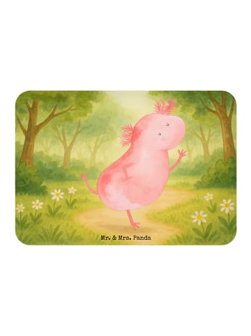 Mr. & Mrs. Panda Magnet mit Spruch Axolotl Tanzen Design ohne Sp... in Weiß