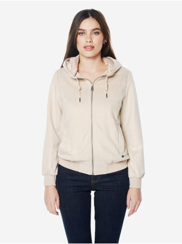 KOROSHI Dame-jacke mit kapuze in weiß