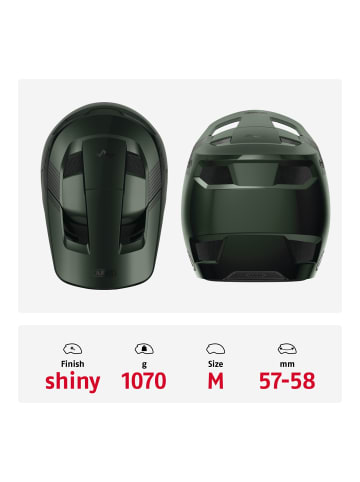 ABUS Fahrradhelm HiDrop in moss green