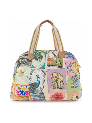 Oilily Flaming Symbols Schultertasche 48 cm in almond oil