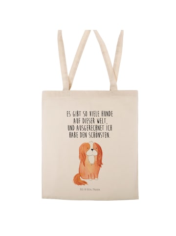 Mr. & Mrs. Panda Tüte Hund Cavalier King Charles Spaniel mit Spruch in Creme