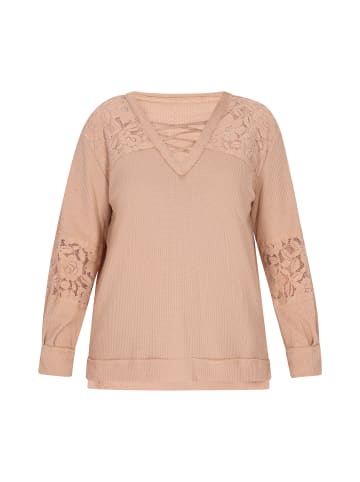 Sidona Women Plus Size Blouse in Apricot